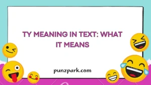 TY Meaning in Text