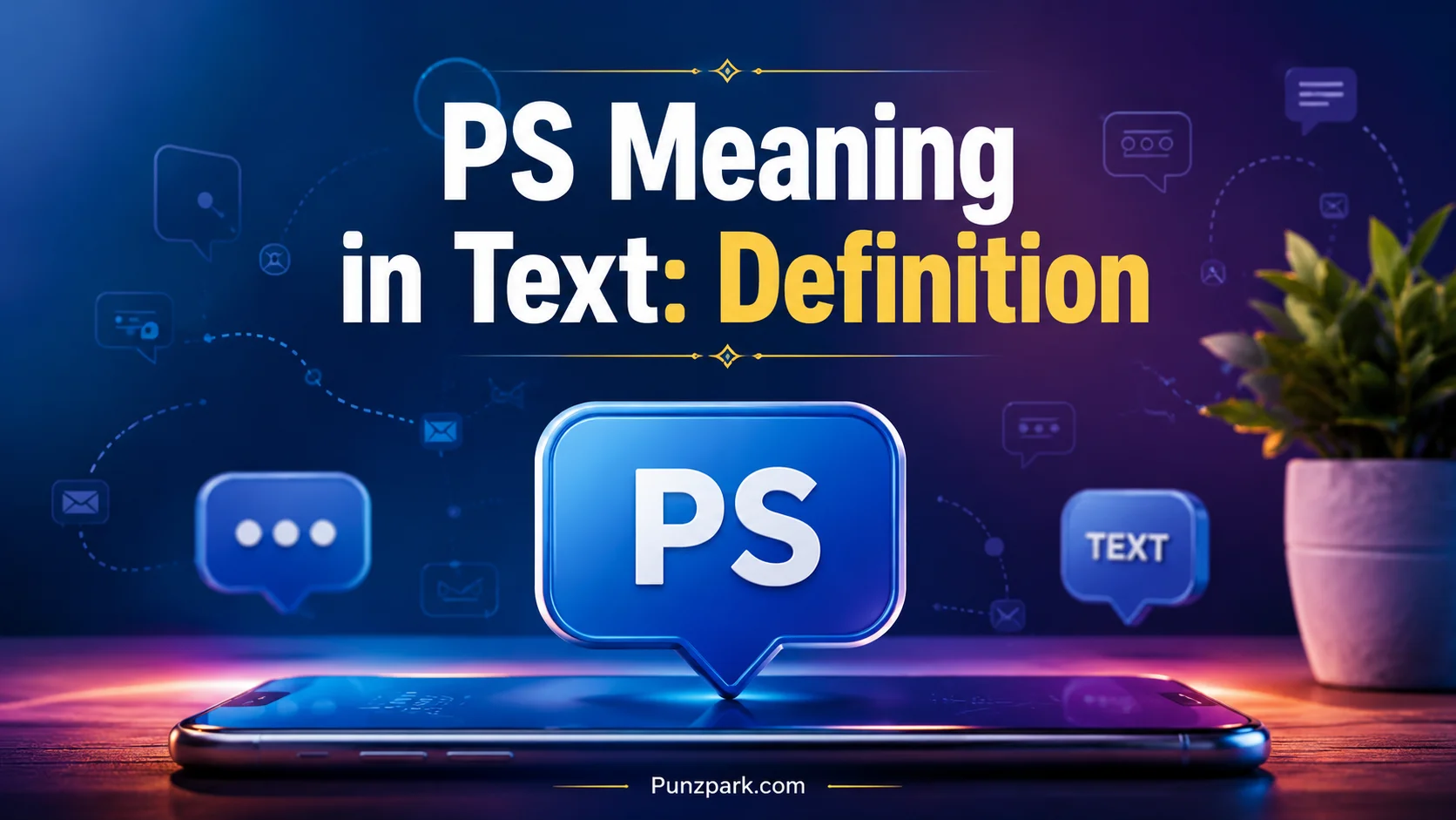 PS Meaning in Text